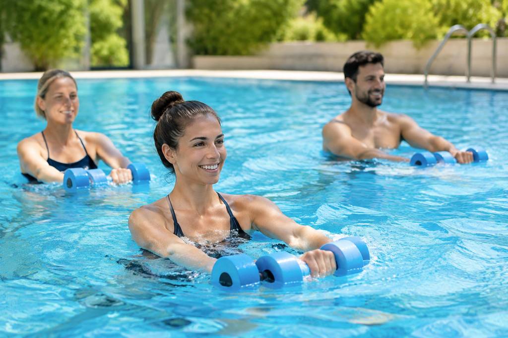 Mouvement pour aquagym : 10 exercices efficaces à faire dans sa piscine Mouvement pour aquagym : 10 exercices efficaces à faire dans sa piscine
